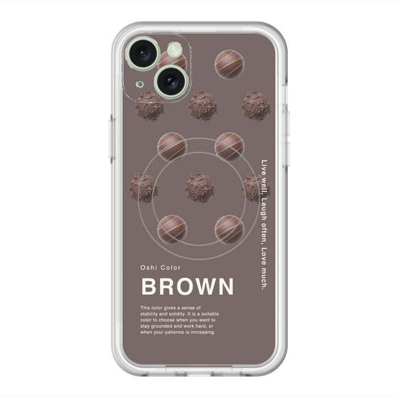 スリムプロテクションプレミアムケース with MagSafe［ BROWN-Chocolate ］