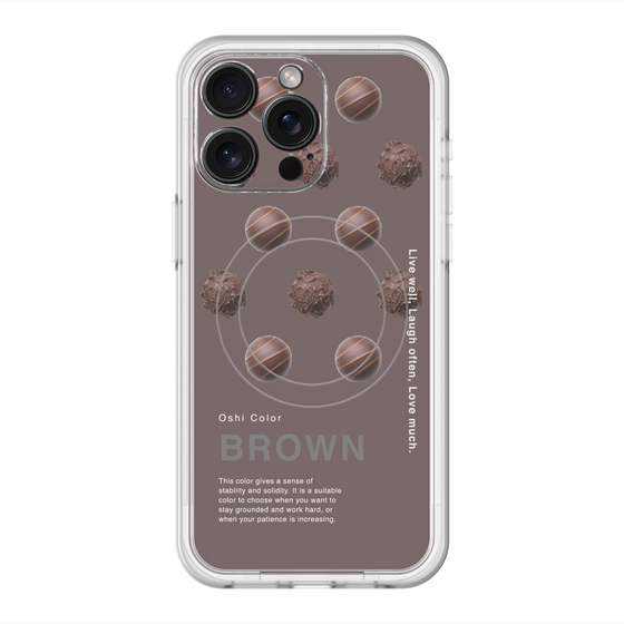 スリムプロテクションプレミアムケース with MagSafe［ BROWN-Chocolate ］