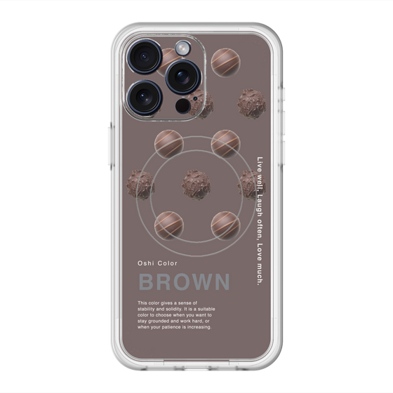 スリムプロテクションプレミアムケース with MagSafe［ BROWN-Chocolate ］