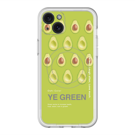 スリムプロテクションプレミアムケース with MagSafe［ YE GREEN-Avocado ］