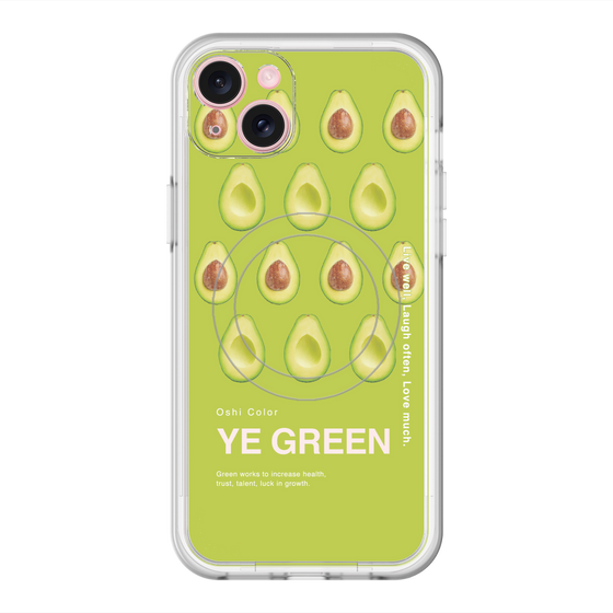 スリムプロテクションプレミアムケース with MagSafe［ YE GREEN-Avocado ］