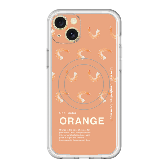 スリムプロテクションプレミアムケース with MagSafe［ ORANGE-Shrimp ］