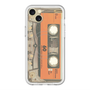 スリムプロテクションプレミアムケース with MagSafe［ RETORO CASSETTE TAPE - Skeleton Orange ］