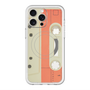 スリムプロテクションプレミアムケース with MagSafe［ RETORO CASSETTE TAPE - Opacity White ］