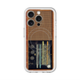 スリムプロテクションプレミアムケース with MagSafe［ RETORO RADIO - Brown ］