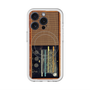 スリムプロテクションプレミアムケース with MagSafe［ RETORO RADIO - Brown ］