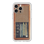 スリムプロテクションプレミアムケース with MagSafe［ RETORO RADIO - Brown ］