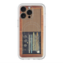 スリムプロテクションプレミアムケース with MagSafe［ RETORO RADIO - Brown ］