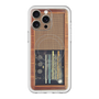 スリムプロテクションプレミアムケース with MagSafe［ RETORO RADIO - Brown ］