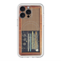 スリムプロテクションプレミアムケース with MagSafe［ RETORO RADIO - Brown ］