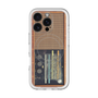 スリムプロテクションプレミアムケース with MagSafe［ RETORO RADIO - Brown ］