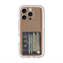 スリムプロテクションプレミアムケース with MagSafe［ RETORO RADIO - Brown ］