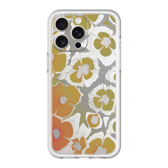スリムプロテクションプレミアムケース with MagSafe［ y2k(Year2000) - Flower - Yellow Gray ］