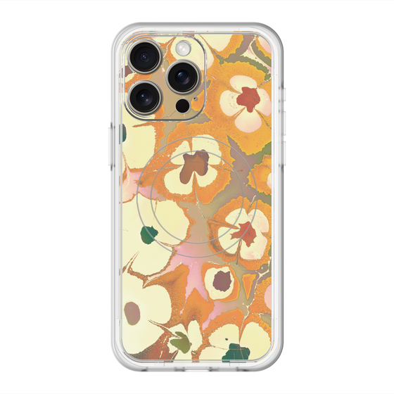 スリムプロテクションプレミアムケース with MagSafe［ y2k(Year2000) - Flower - Orange Pink ］