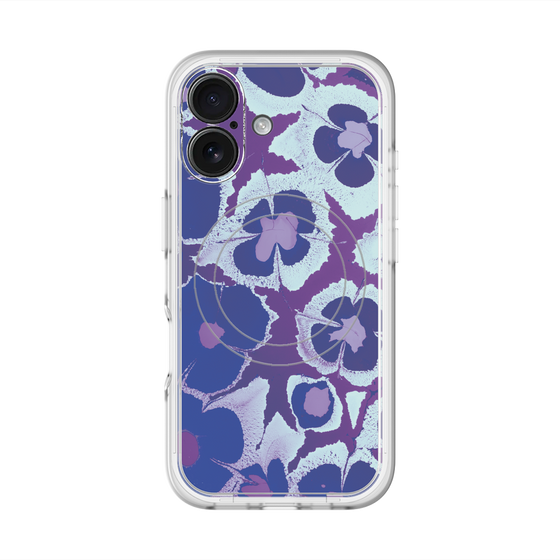スリムプロテクションプレミアムケース with MagSafe［ y2k(Year2000) - Flower - Rich Purple ］