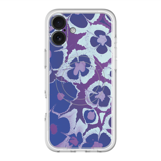 スリムプロテクションプレミアムケース with MagSafe［ y2k(Year2000) - Flower - Rich Purple ］