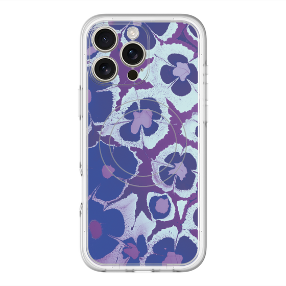 スリムプロテクションプレミアムケース with MagSafe［ y2k(Year2000) - Flower - Rich Purple ］