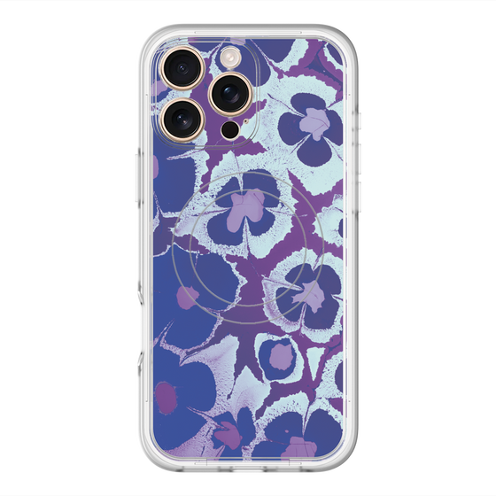 スリムプロテクションプレミアムケース with MagSafe［ y2k(Year2000) - Flower - Rich Purple ］