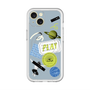 スリムプロテクションプレミアムケース with MagSafe［ Playful sticker - Dusty Blue ］