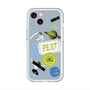 スリムプロテクションプレミアムケース with MagSafe［ Playful sticker - Dusty Blue ］