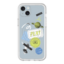 スリムプロテクションプレミアムケース with MagSafe［ Playful sticker - Dusty Blue ］