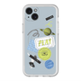 スリムプロテクションプレミアムケース with MagSafe［ Playful sticker - Dusty Blue ］