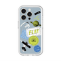 スリムプロテクションプレミアムケース with MagSafe［ Playful sticker - Dusty Blue ］