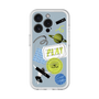 スリムプロテクションプレミアムケース with MagSafe［ Playful sticker - Dusty Blue ］