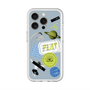 スリムプロテクションプレミアムケース with MagSafe［ Playful sticker - Dusty Blue ］