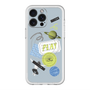 スリムプロテクションプレミアムケース with MagSafe［ Playful sticker - Dusty Blue ］