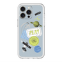 スリムプロテクションプレミアムケース with MagSafe［ Playful sticker - Dusty Blue ］