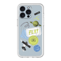 スリムプロテクションプレミアムケース with MagSafe［ Playful sticker - Dusty Blue ］