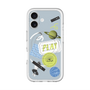 スリムプロテクションプレミアムケース with MagSafe［ Playful sticker - Dusty Blue ］