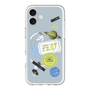 スリムプロテクションプレミアムケース with MagSafe［ Playful sticker - Dusty Blue ］