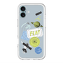 スリムプロテクションプレミアムケース with MagSafe［ Playful sticker - Dusty Blue ］