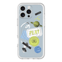 スリムプロテクションプレミアムケース with MagSafe［ Playful sticker - Dusty Blue ］