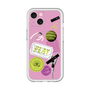 スリムプロテクションプレミアムケース with MagSafe［ Playful sticker - Dusty Pink ］