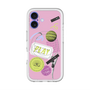 スリムプロテクションプレミアムケース with MagSafe［ Playful sticker - Dusty Pink ］