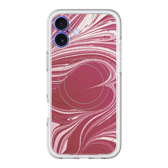 スリムプロテクションプレミアムケース with MagSafe［ y2k(Year2000) - Heart - Vivid Pink ］