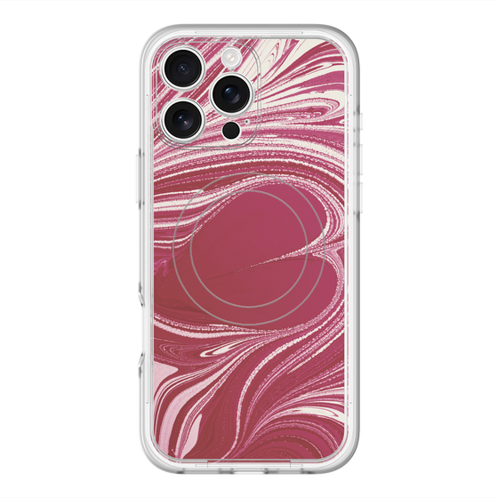 スリムプロテクションプレミアムケース with MagSafe［ y2k(Year2000) - Heart - Vivid Pink ］