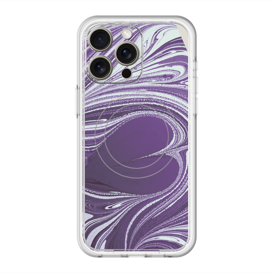 スリムプロテクションプレミアムケース with MagSafe［ y2k(Year2000) - Heart - Rich Purple ］