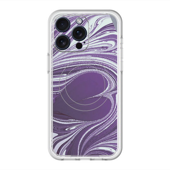 スリムプロテクションプレミアムケース with MagSafe［ y2k(Year2000) - Heart - Rich Purple ］