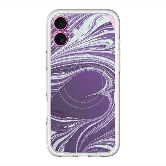 スリムプロテクションプレミアムケース with MagSafe［ y2k(Year2000) - Heart - Rich Purple ］