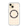 スリムプロテクションプレミアムケース with MagSafe［ LANVIN en Bleu - Monogram - Pink ］