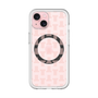 スリムプロテクションプレミアムケース with MagSafe［ LANVIN en Bleu - Monogram - Pink ］