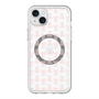 スリムプロテクションプレミアムケース with MagSafe［ LANVIN en Bleu - Monogram - Pink ］