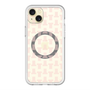スリムプロテクションプレミアムケース with MagSafe［ LANVIN en Bleu - Monogram - Pink ］