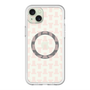 スリムプロテクションプレミアムケース with MagSafe［ LANVIN en Bleu - Monogram - Pink ］