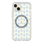 スリムプロテクションプレミアムケース with MagSafe［ LANVIN en Bleu - Monogram - Blue ］