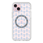 スリムプロテクションプレミアムケース with MagSafe［ LANVIN en Bleu - Monogram - Blue ］